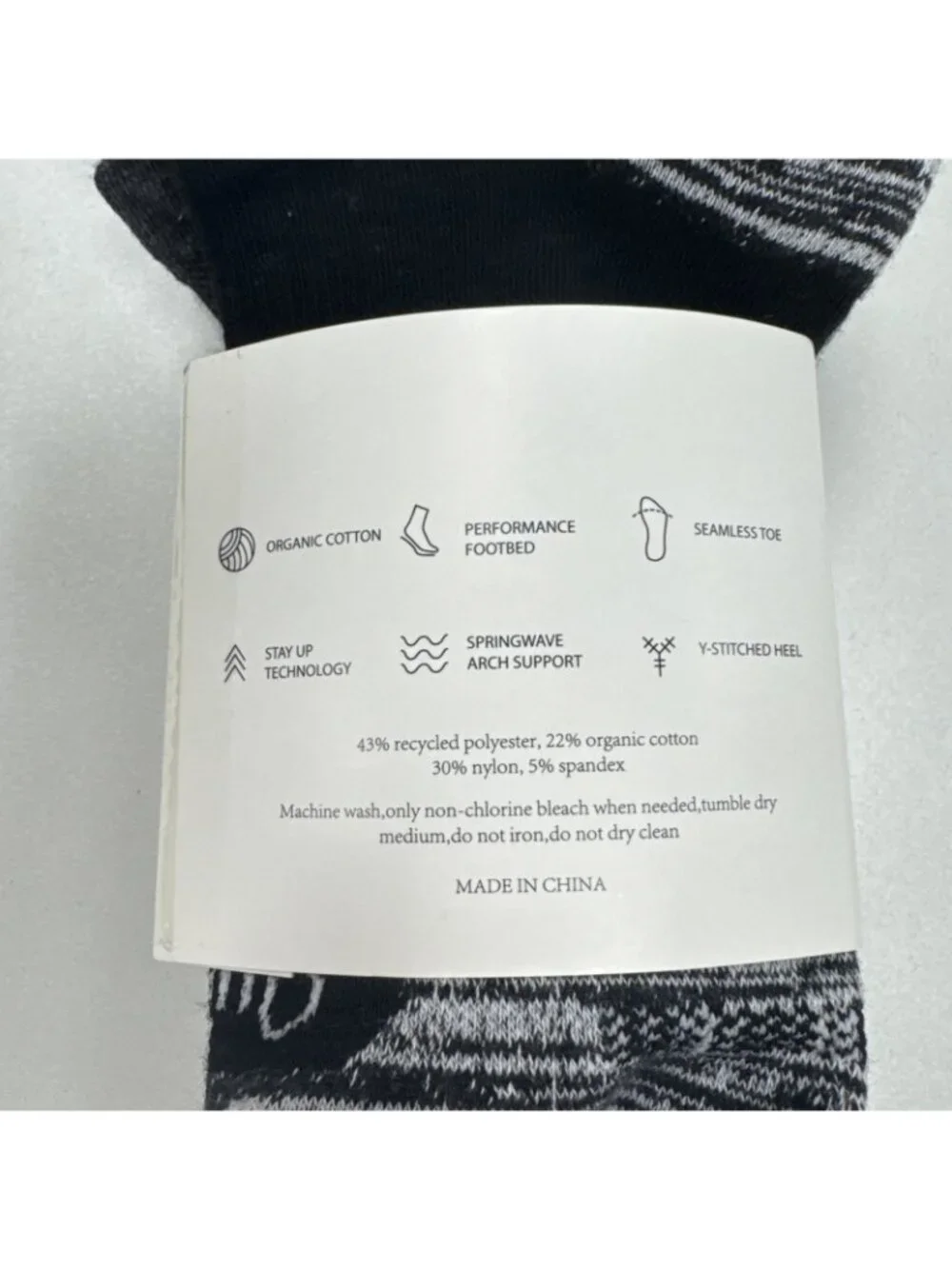 Quince Women's Performance Running Ankle Socks 3-Pack in Black/White sz XS/S 4-6